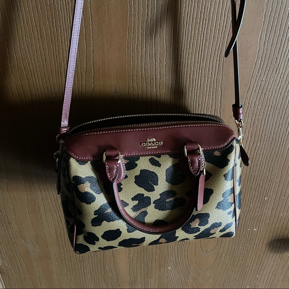 Coach crossbody bag cheetah print